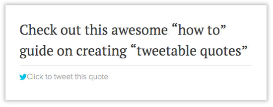 Add Tweetable Quotes in WordPress Blog Posts