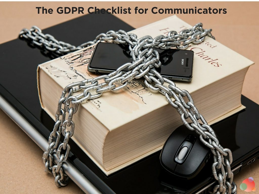 The GDPR Checklist for Communicators